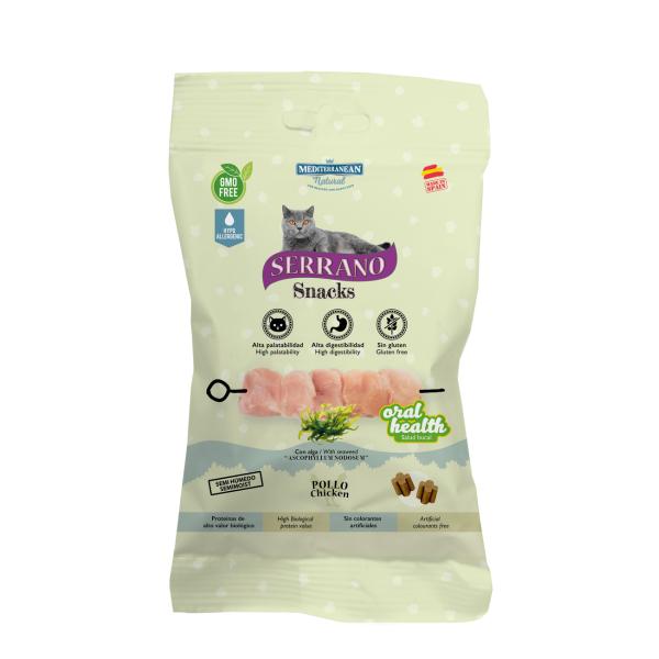 SERRANO SNACKS CAT 50g ORAL CARE CHICKEN 