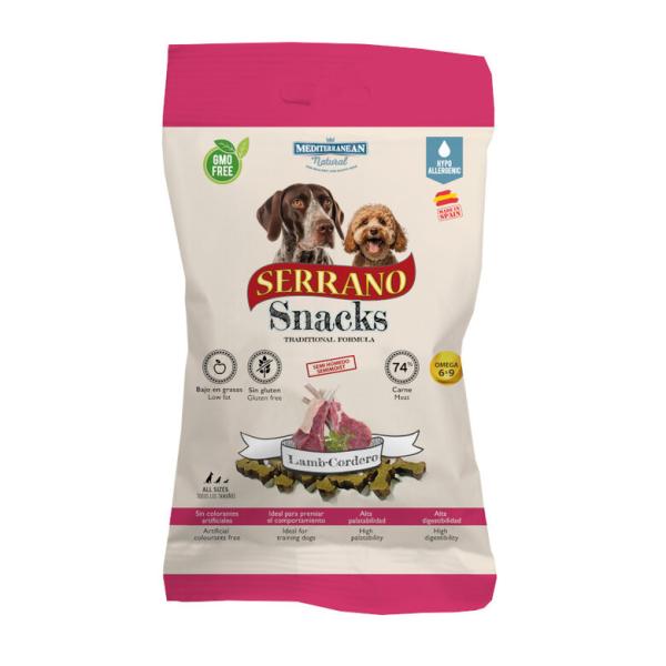 SERRANO SNACK DOGS AGNEAU 100g