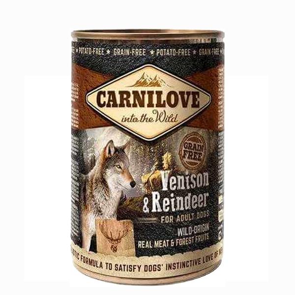 BOITE CARNILOVE VENISON & REINE 400G