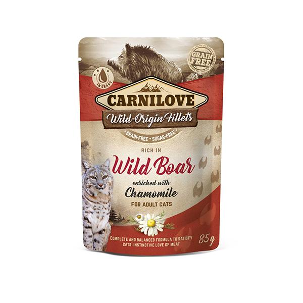 POCHON CARNILOVE CHAT WILD BOAR  85GR