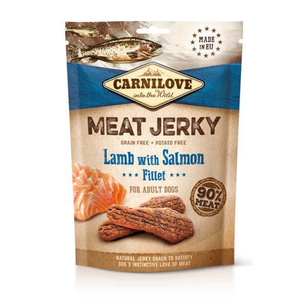 CARNILOVE JERKY LAMB & SALMON FILLET 100 G