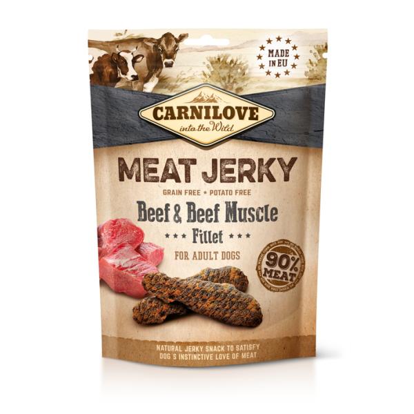 CARNILOVE JERKY BEEF & BEEF MUSCLE FILLET 100 G