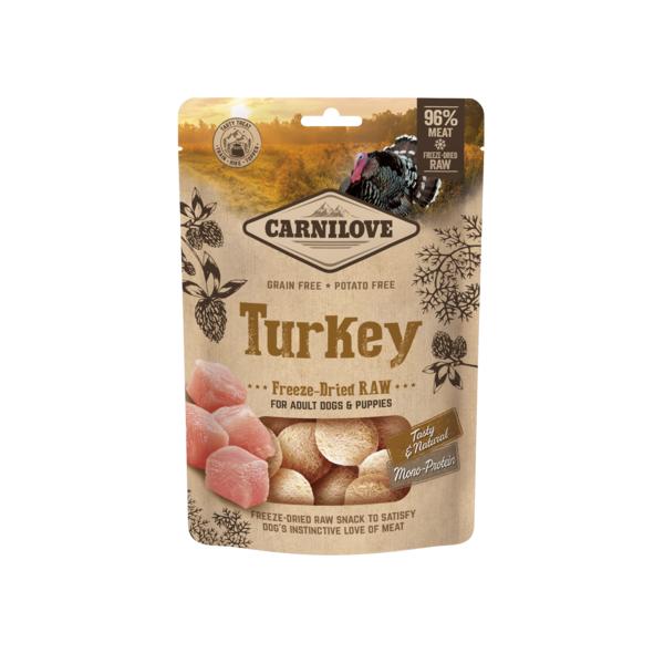 CARNILOVE FREEZE-DRIED RAW SNACKS TURKEY 60 G