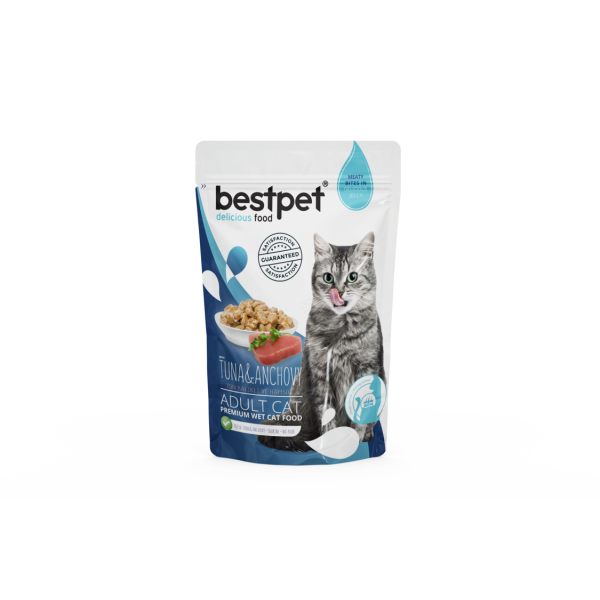 BESTPET POCHON TUNA & ANCHOVY 85GR