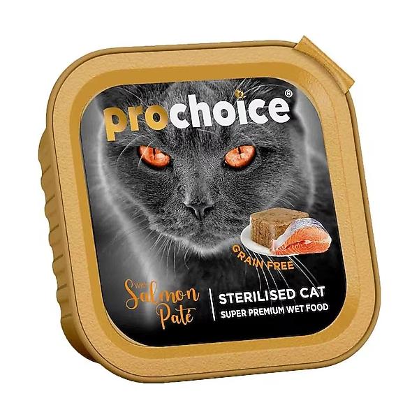 BARQ. PROCHOICE GF STERILISED CAT SALMON 100 GR  