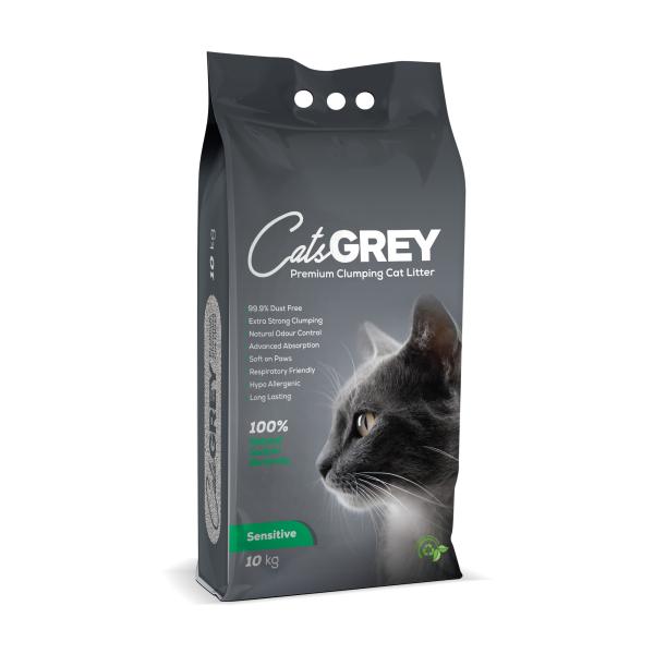 CATS GREY SENSITIVE 10 KG