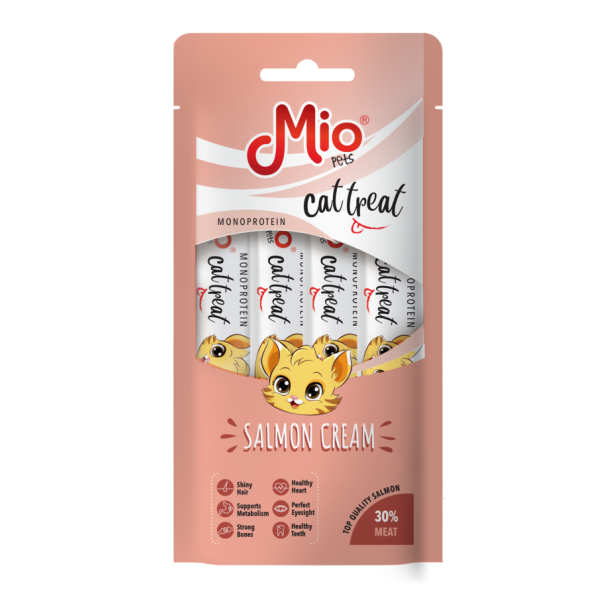 MIO TREATS - CREAM WITH SALMON - 4*15 GR