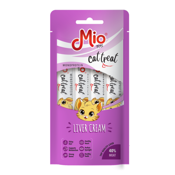 MIO TREATS - CREAM WITH LIVER - 4*15 GR