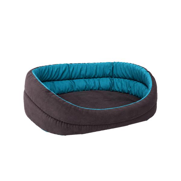 CORBEILLE OVALE T60 NOIR-BLEU