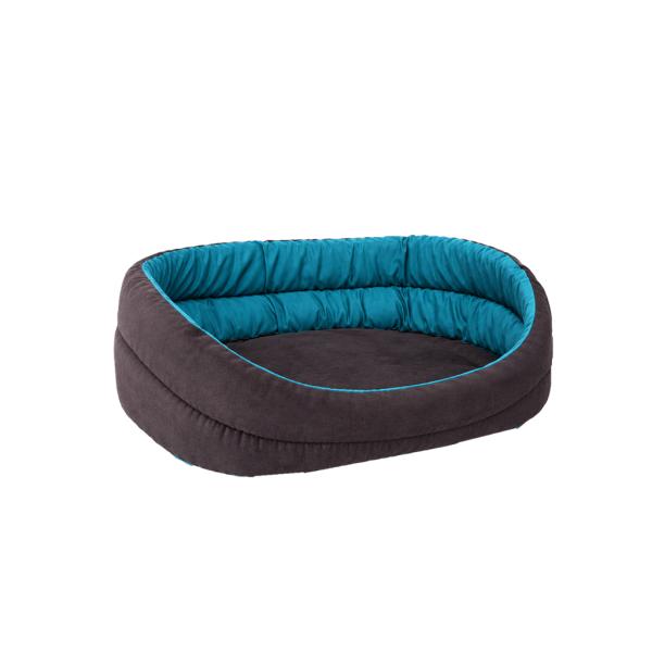 CORBEILLE OVALE T65 NOIR-BLEU