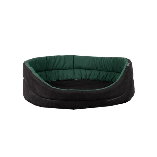 CORBEILLE OVALE T65 NOIR-VERT