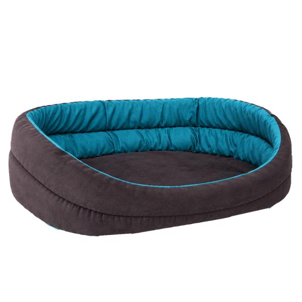 CORBEILLE OVALE T90 NOIR-BLEU