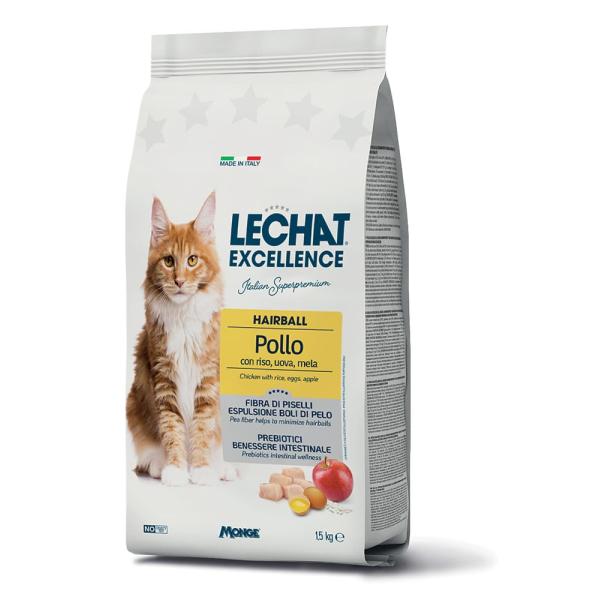LECHAT EXC. HAIRBALL POULET 1.5KG